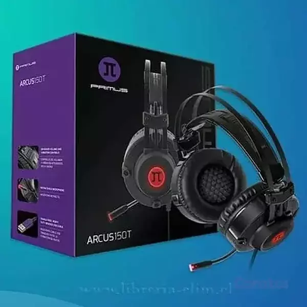 computadoras y laptops - AUDIFONO CON MICROFONO PRIMUS ARCUS 150T, GAMING, SONIDO 7.1, BANDA AJUSTABLE  1
