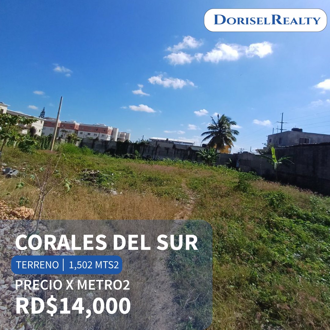 solares y terrenos -  FABULOSO TERRENO EN LO MEJOR DE CORALES DEL SUR