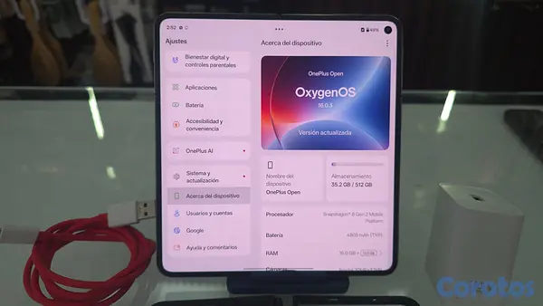 celulares y tabletas - OnePlus Open 512GB 16GB Ram desbloqueado 3