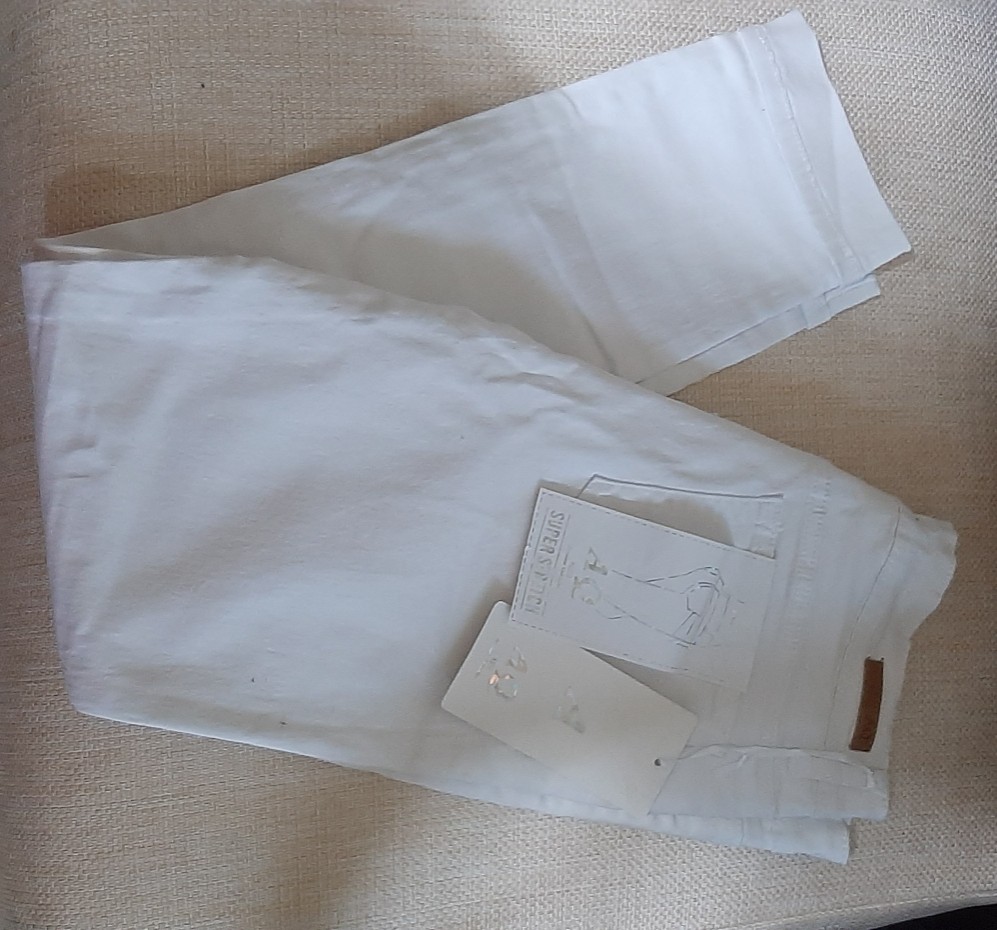 ropa para mujer - Pantalones jeans blanco de mujer #9 #13