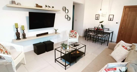 apartamentos - Rento 1er nivel amueblado en villa olga a 3 minutos del Homs 0