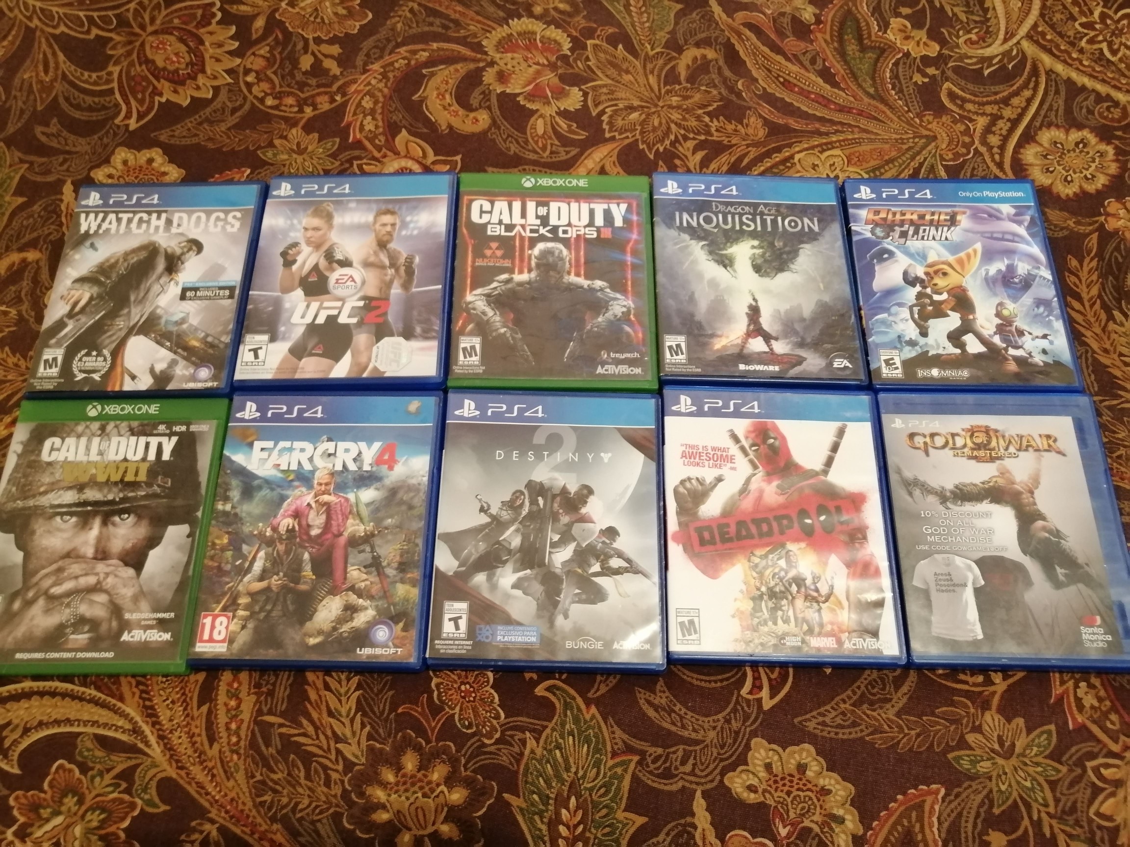 consolas y videojuegos - Juegos para Ps4 y Xbox One (Lote).