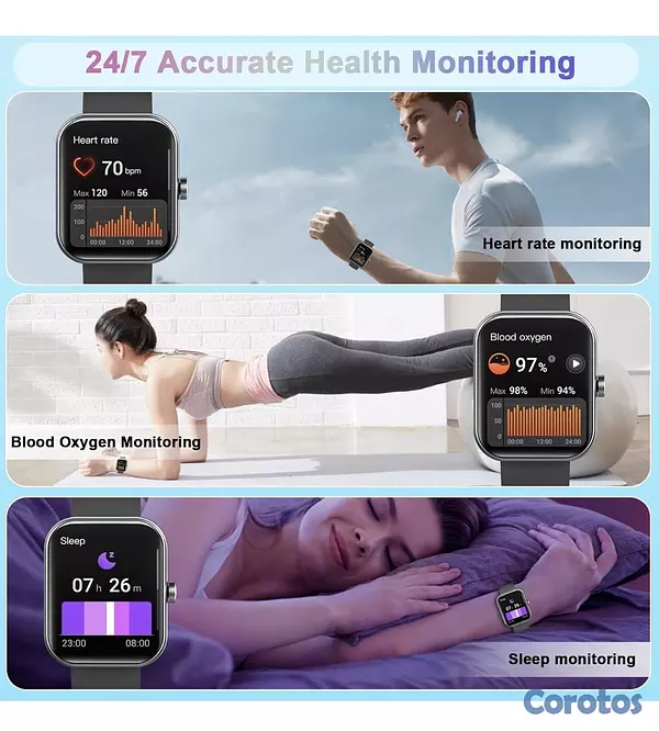 otros electronicos - Smart watches color negro  2