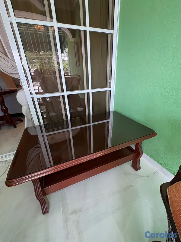 arte y antigüedades - Mesa de centro (caoba) 2