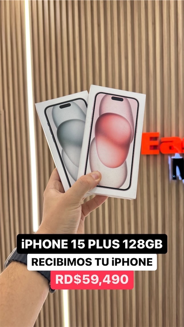 celulares y tabletas - iPHONE 15 PLUS 128GB 0