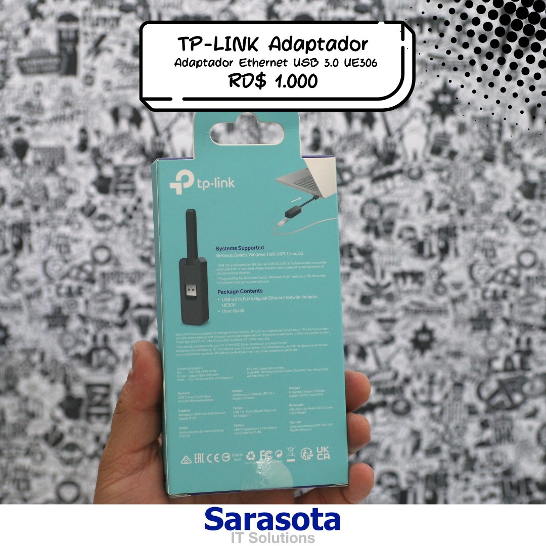 accesorios para electronica - TP-Link Adaptador Ethernet RJ45 a USB 3.0 1