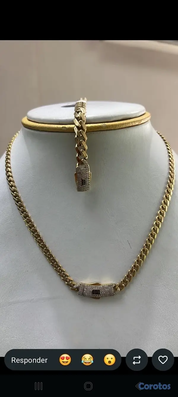 joyas, relojes y accesorios - cadena con medalla 13