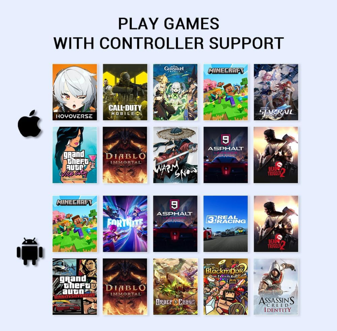 consolas y videojuegos - Control de juego para celulares- Game Sir X5 4