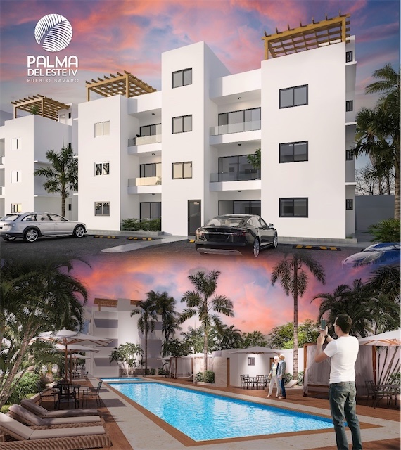 apartamentos - Venta de apartamentos en Bavaro punta cana con piscina zona turística  1