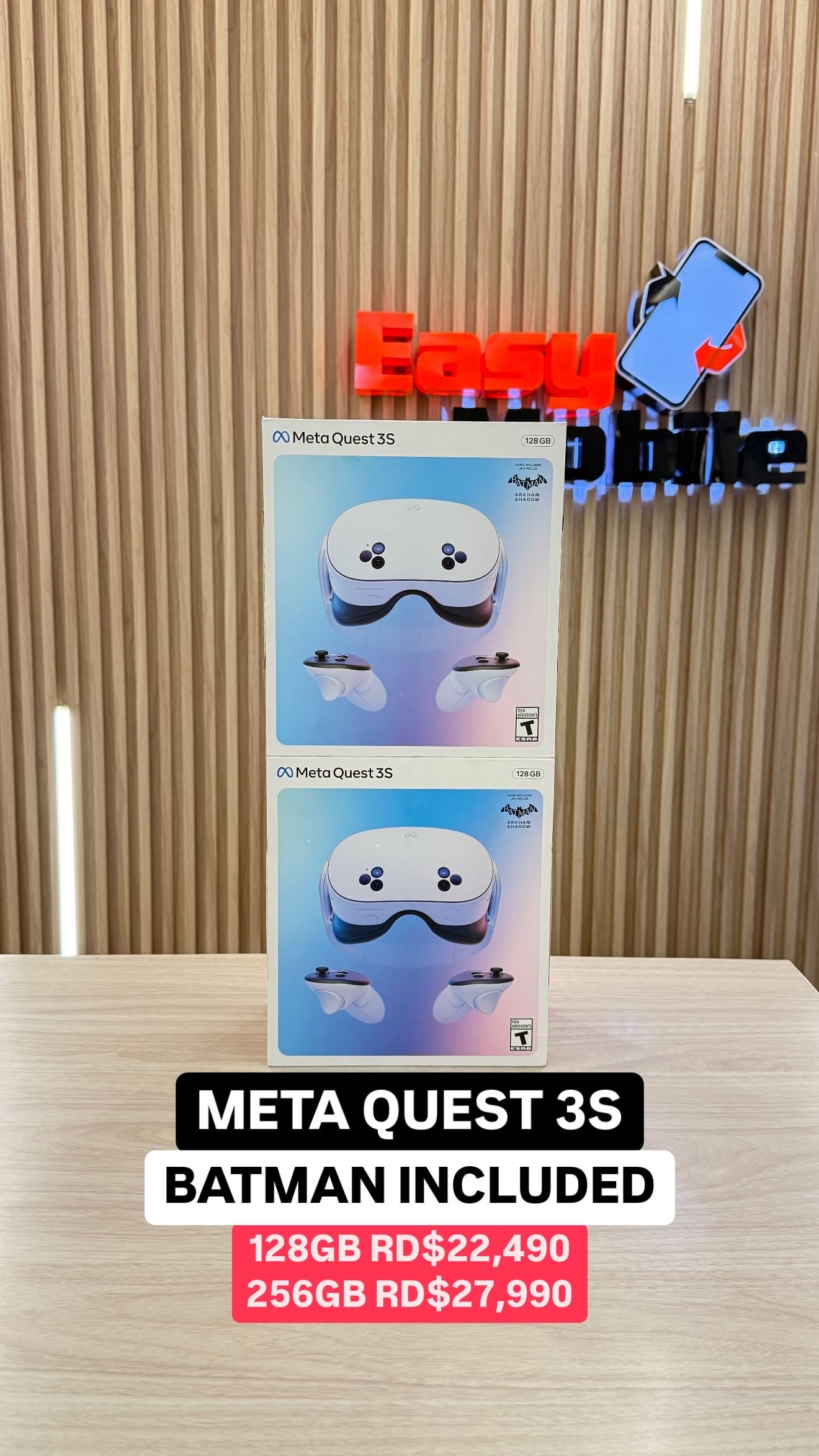 consolas y videojuegos - META QUEST 3S BATMAN INCLUDED 128GB SELLADO  0
