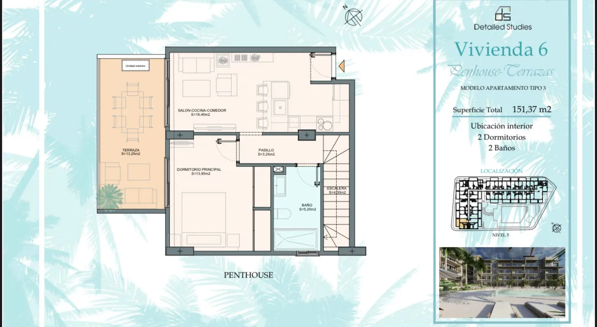 penthouses - Bayahibe - Penthouse de 2 habitaciones amueblado 6
