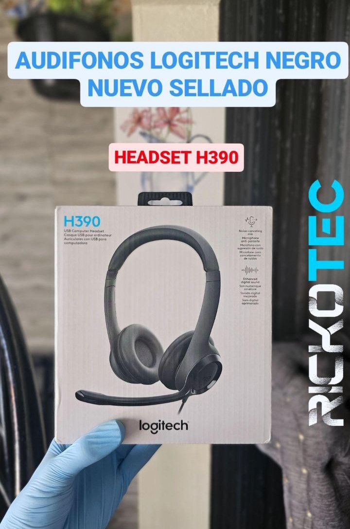 computadoras y laptops - H390 HEADSET LOGITECH CON MICROFONO NUEVESITO