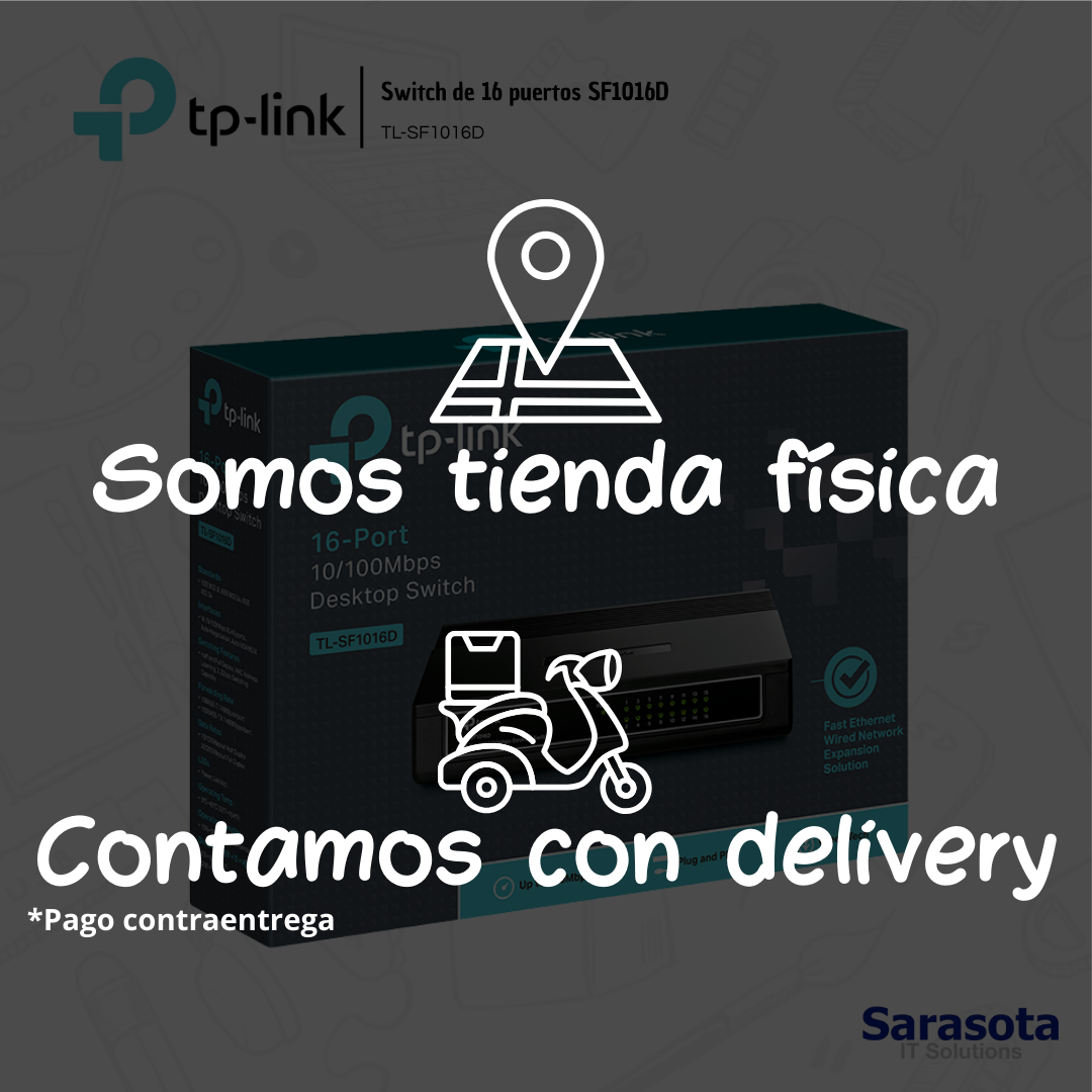 accesorios para electronica - Tp-Link Switch de 16 puertos SF1016D 2