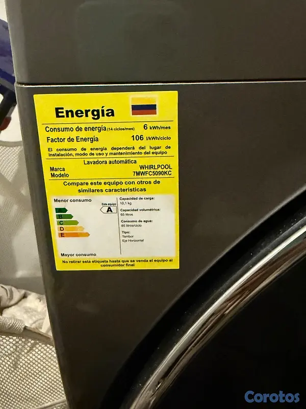 electrodomesticos - Lavadora/Secadora 2 en 1 Whirpool 10kG - Excelente 5