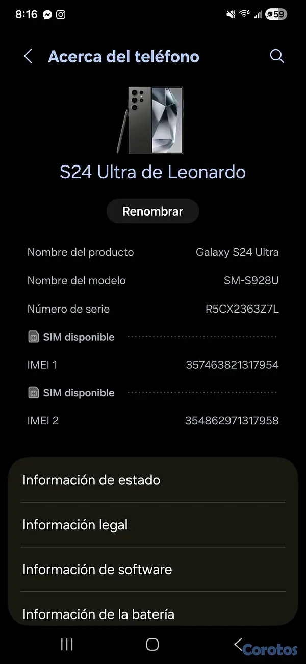 celulares y tabletas - Samsung Galaxy S24 Ultra 256GB – Como Nuevo 🔥 2