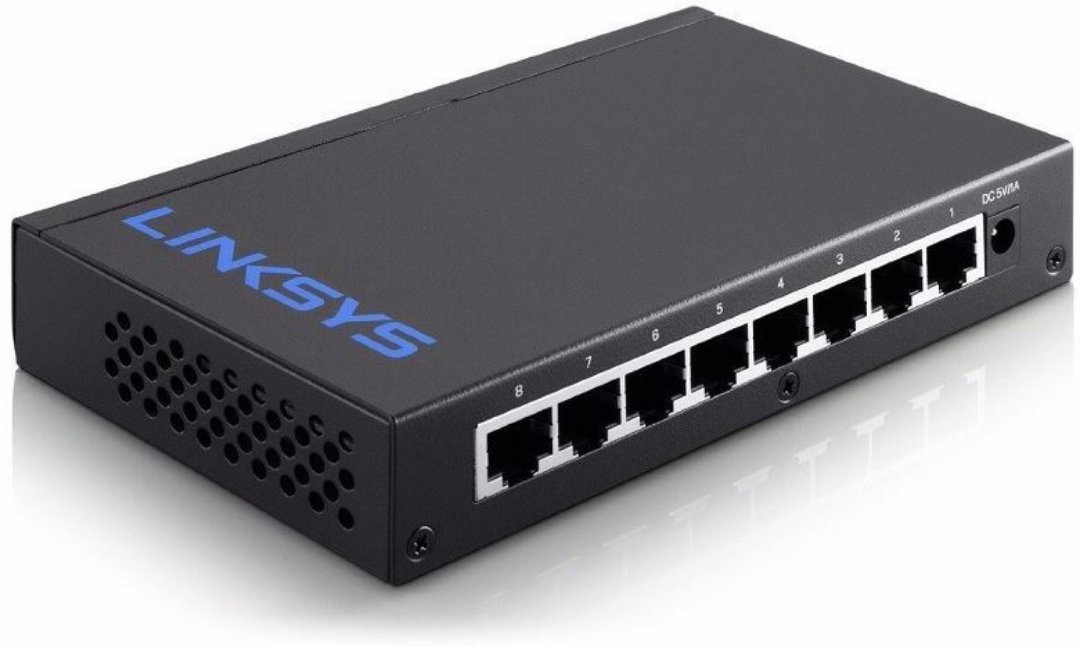 computadoras y laptops - SWITCH 8 PUERTOS LINKSYS SE3008, NO ADMINISTRABLE/DESKTOP, 8 PUERTOS GIGABIT ETH 0