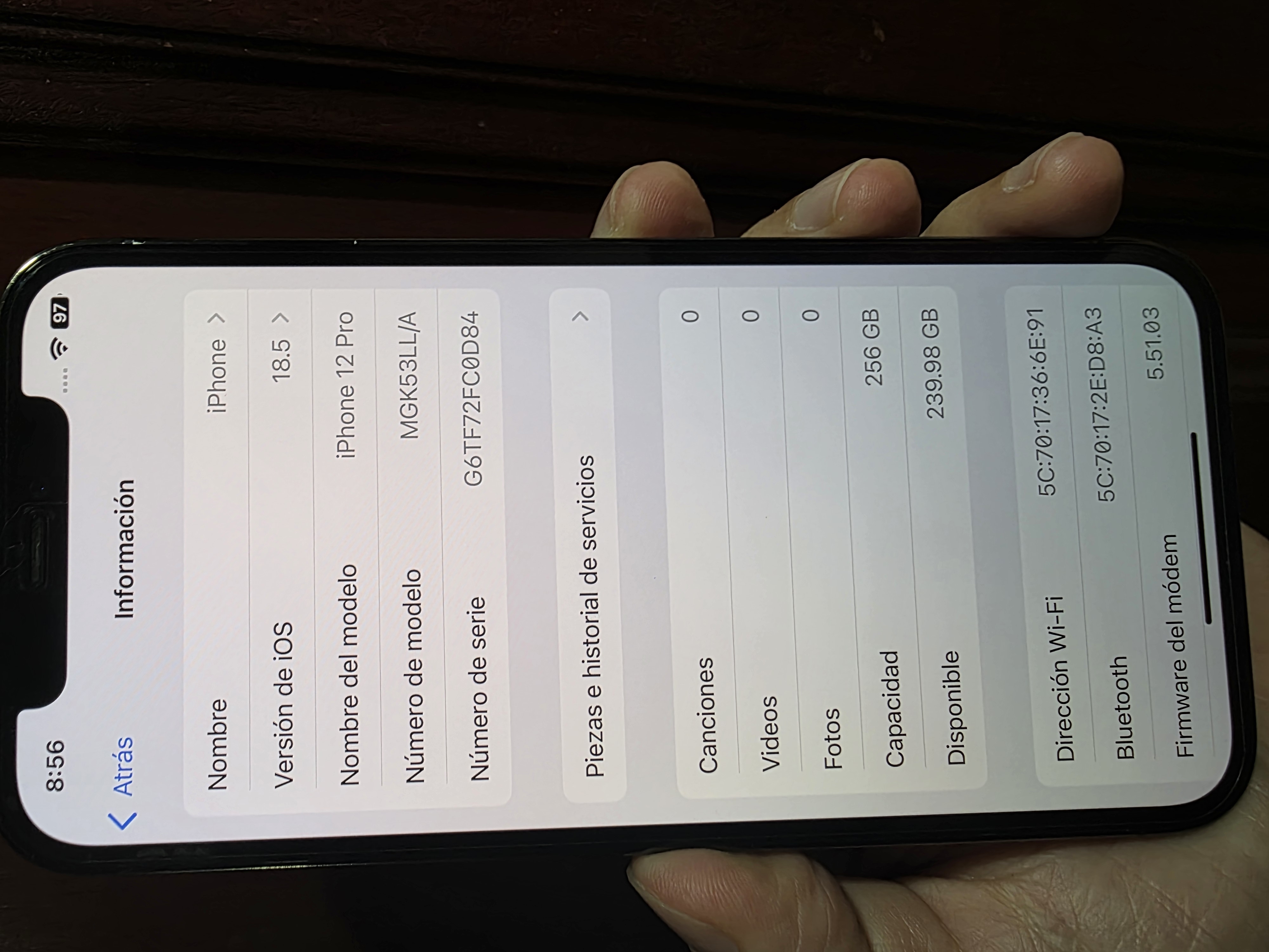 celulares y tabletas - Vendo Apple iPhone 12 Pro normal 256gb 2