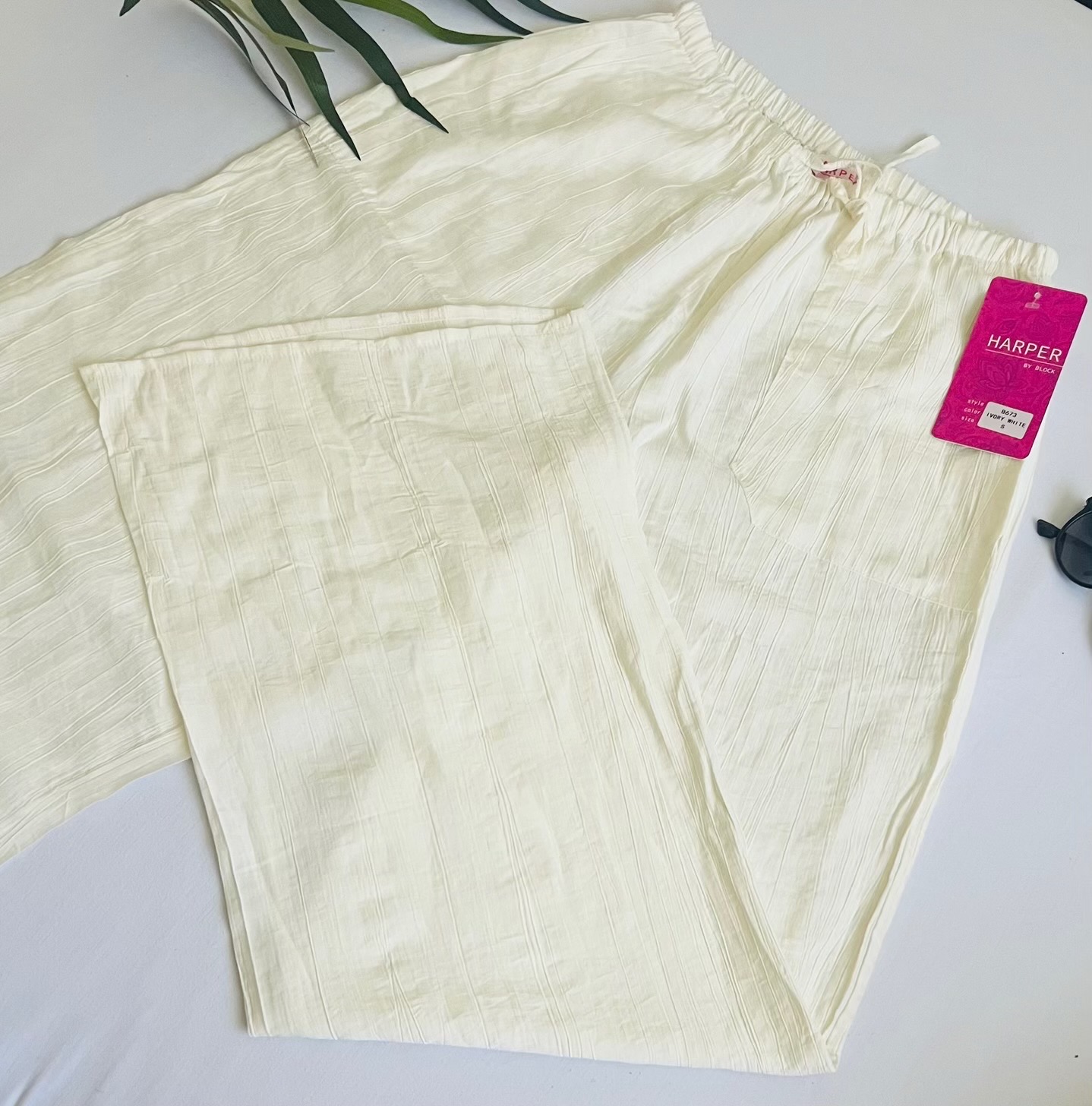 ropa para mujer - Pantalón playero con ruedo ancho 