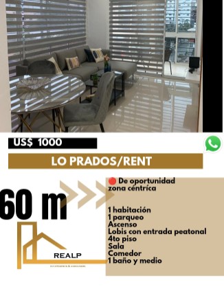apartamentos - Hermoso apartamento de 1 habitación