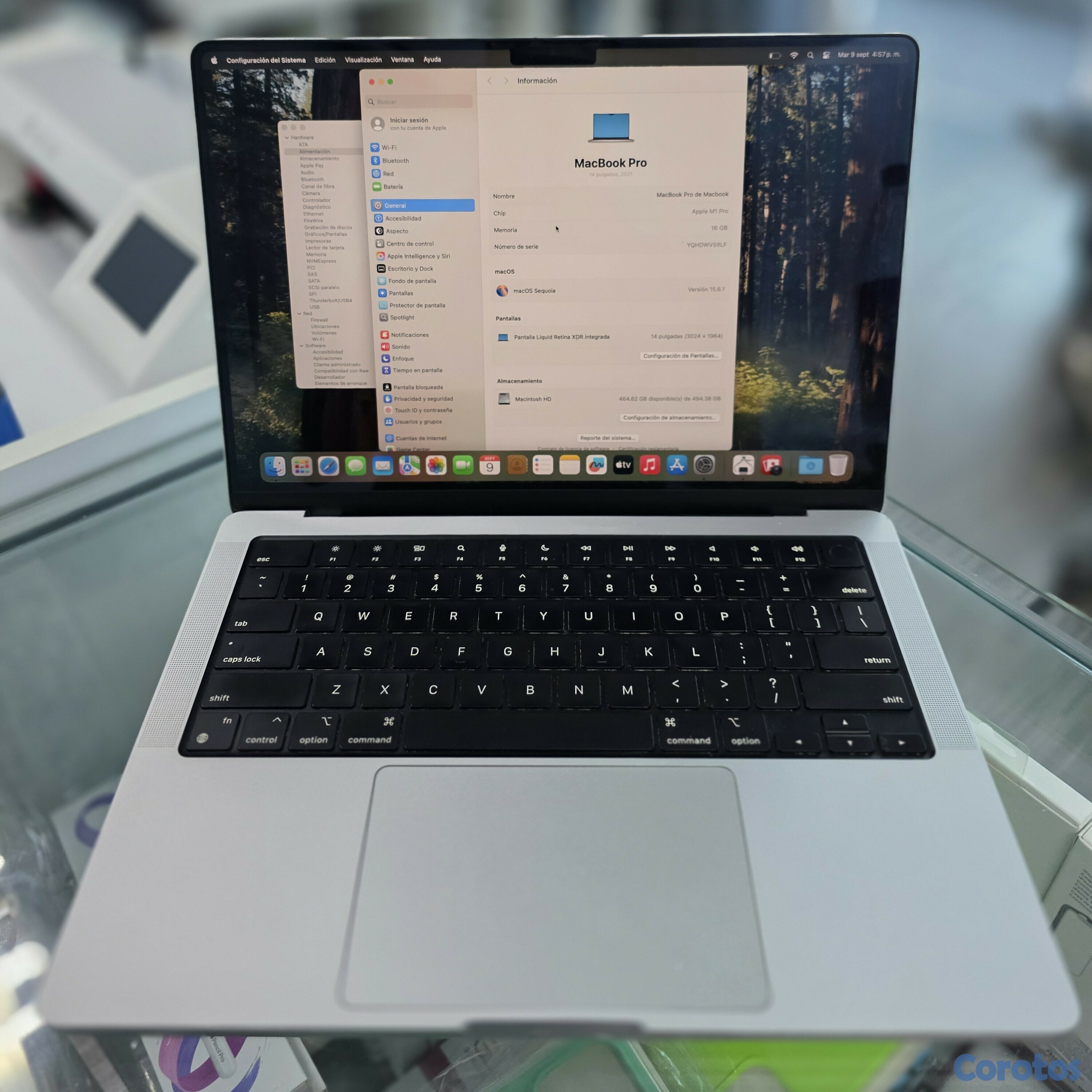 computadoras y laptops - Macbook Pro 2021 14" chip M1 Pro 512gb 16gb ram 1