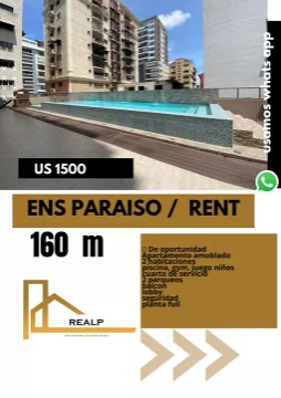 apartamentos - Apartamento amoblado paraiso 0