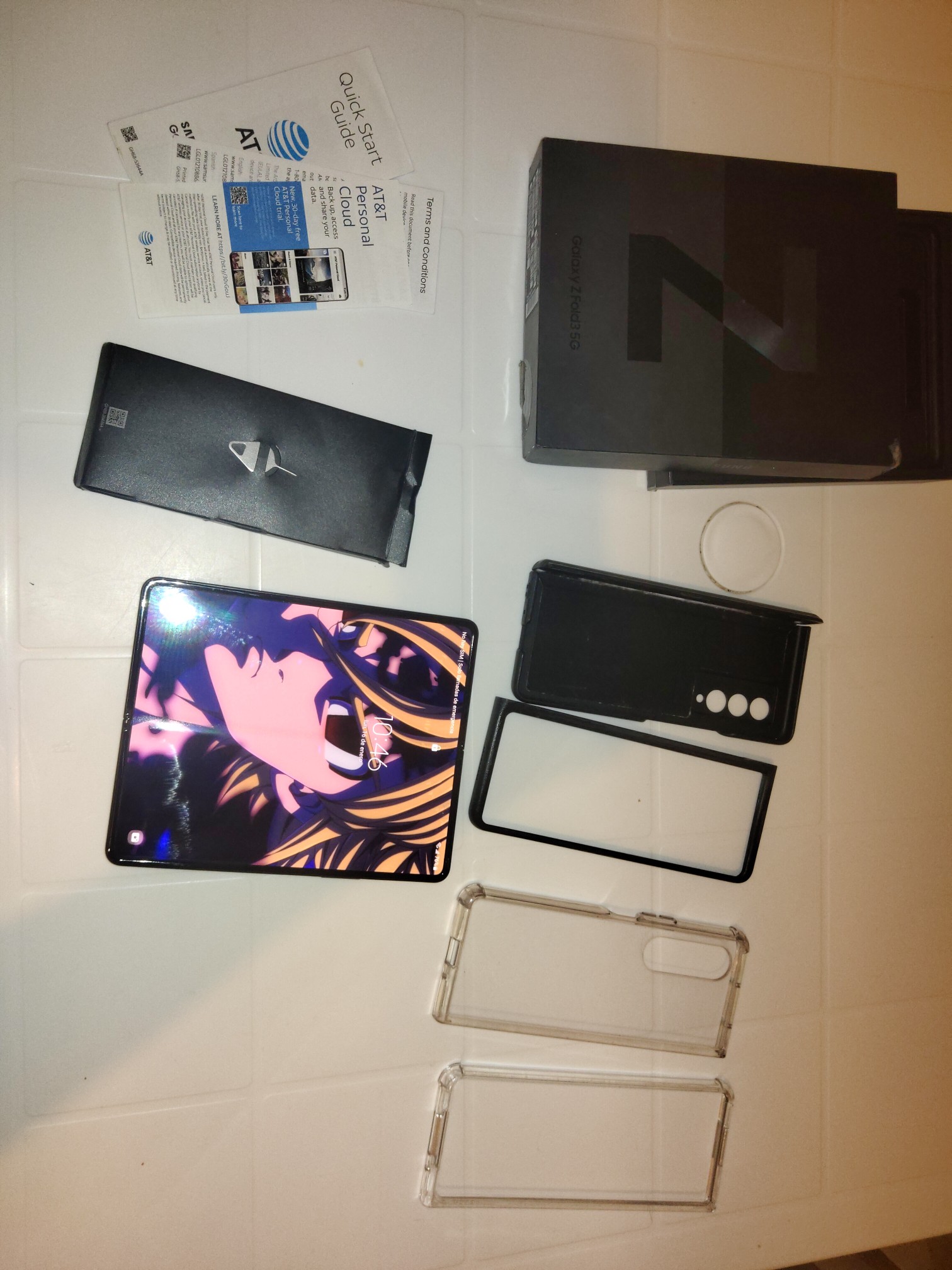 celulares y tabletas - Samsung galaxy fold 3 256gb, Android 13 caja original usb y cover