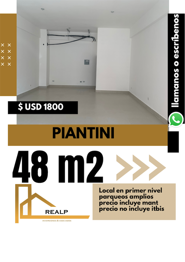 oficinas y locales comerciales - Local en Piantini primer nivel