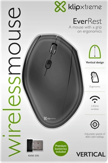impresoras y scanners - MOUSE  PROFESIONAL WIRELESS KLIPX VERTICAL, ERGONOMICO, 2.4 GHZ,800/1200/1600DPI 0