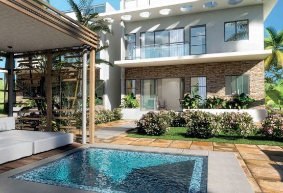 apartamentos - Vendo Apartamento con Jardín Privado Playa Nueva Romana
