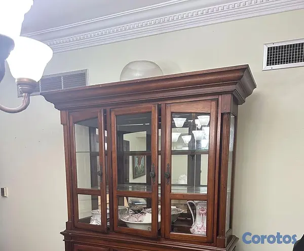 muebles y colchones - Vitrina 100% Caoba 2