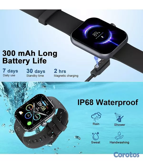 otros electronicos - Smart watches color negro  4