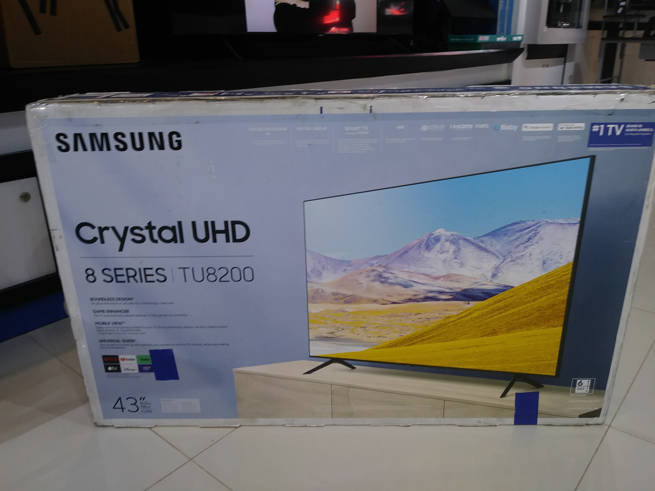 tv - Samsung 43" serie 8 TU8200 CRYSTAL UHD