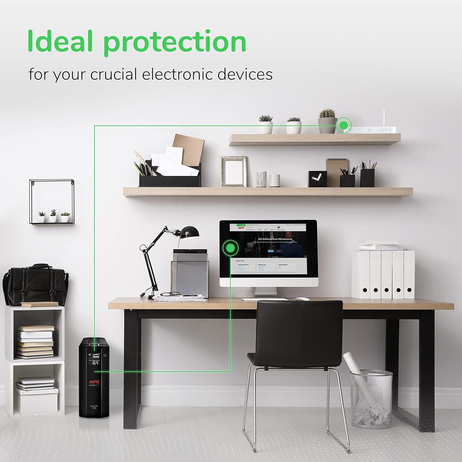 accesorios para electronica - APC UPS 1500 VA UPS Batería de reserva y protector 9