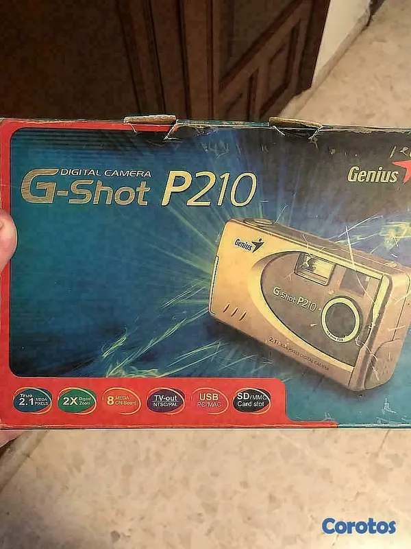 camaras y audio - Camara digital Genius g-shot 210 en su caja con sus accesorios 2