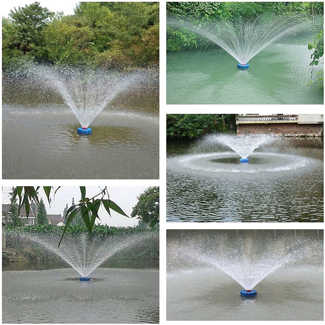 herramientas, jardines y exterior - Aireador Estanque Peces Aire Libre Bomba Eléctrica Fuente Flotante piscicultura 8