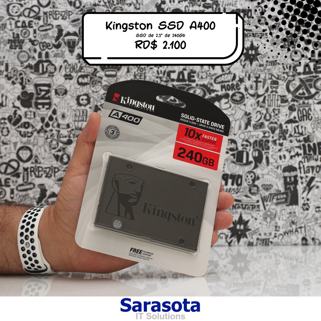 computadoras y laptops - SSD de 240Gb marca Kingston Serie A400 (Somos Sarasota) 0
