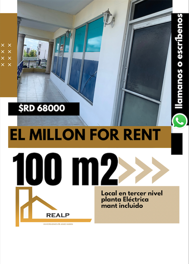 oficinas y locales comerciales - Local de 100 metros en el millon