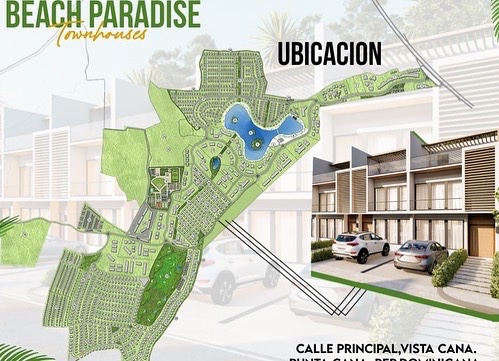 casas vacacionales y villas - VENTA DE Villas Townhouse en vista cana punta cana  6
