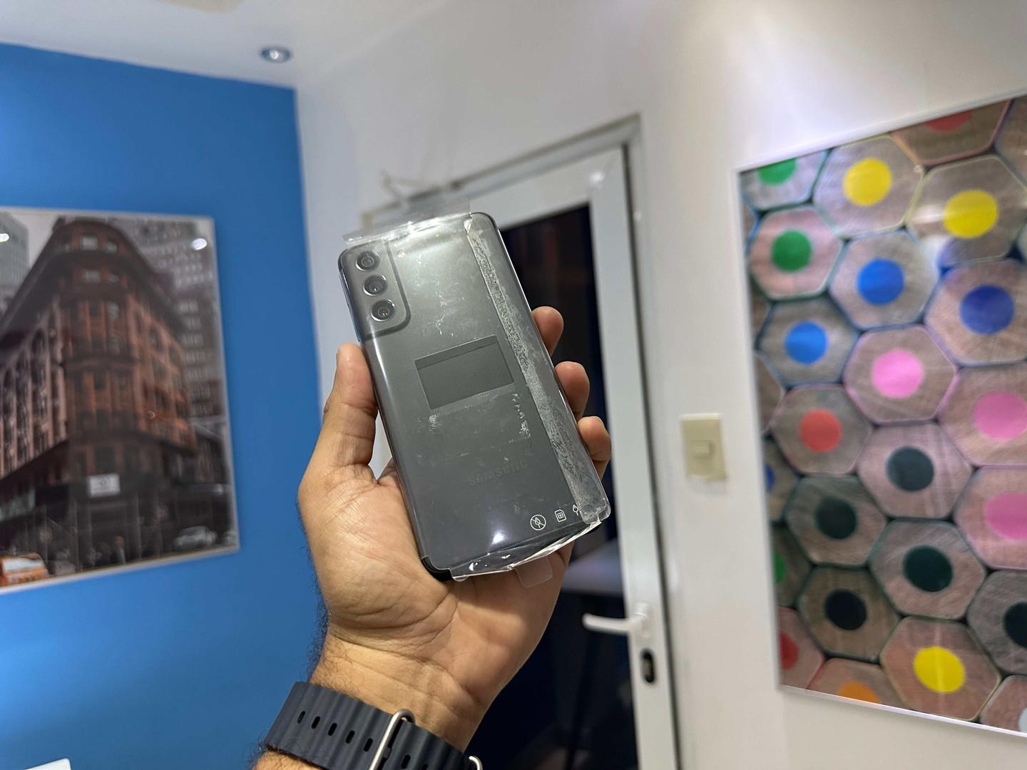 celulares y tabletas - Vendo Samsung Galaxy S21 Fan Edition 128GB Gray Nuevos, Unlock RD$ 21,300 NEG 2