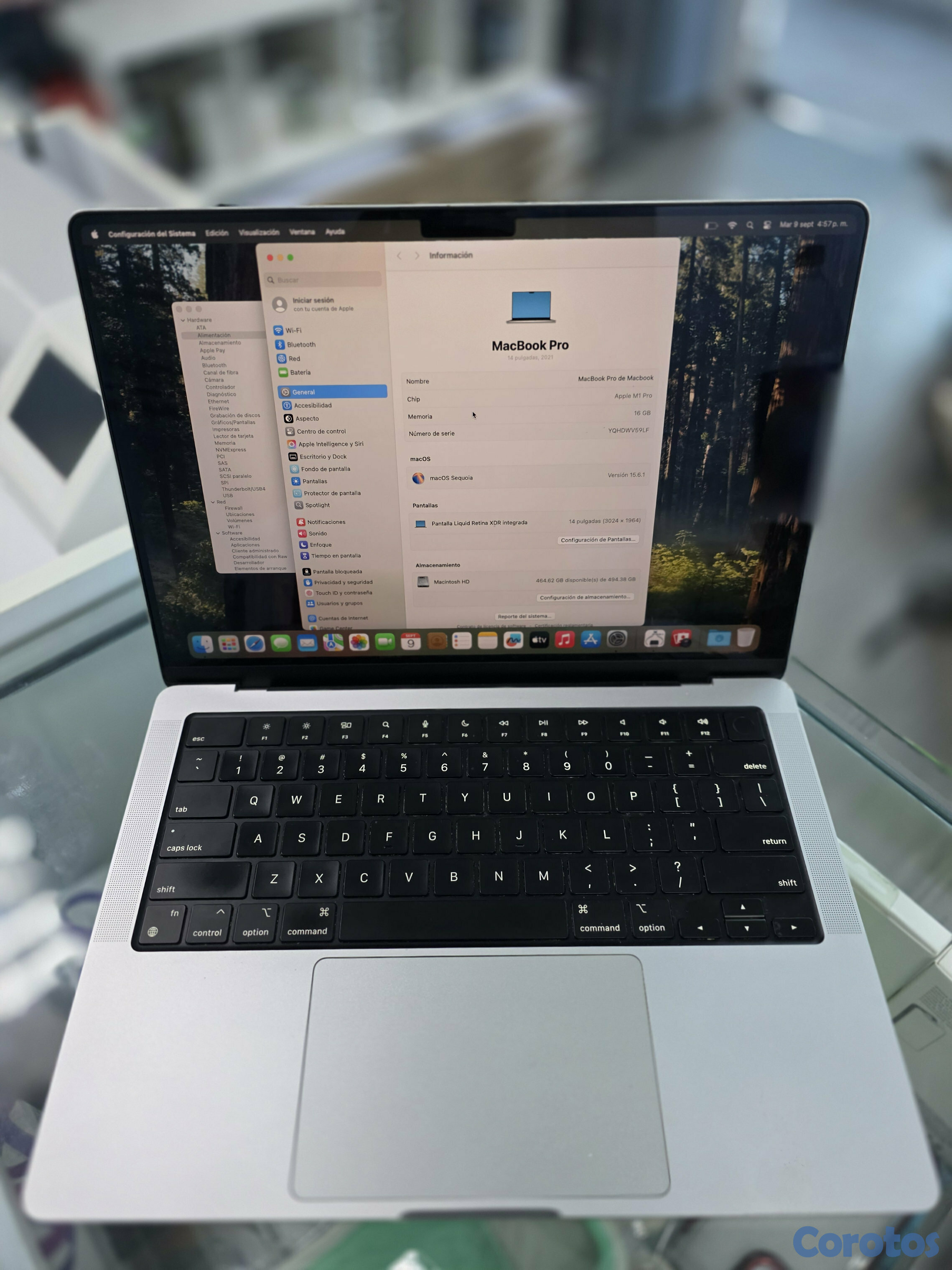 computadoras y laptops - Macbook Pro 2021 14" chip M1 Pro 512gb 16gb ram 2