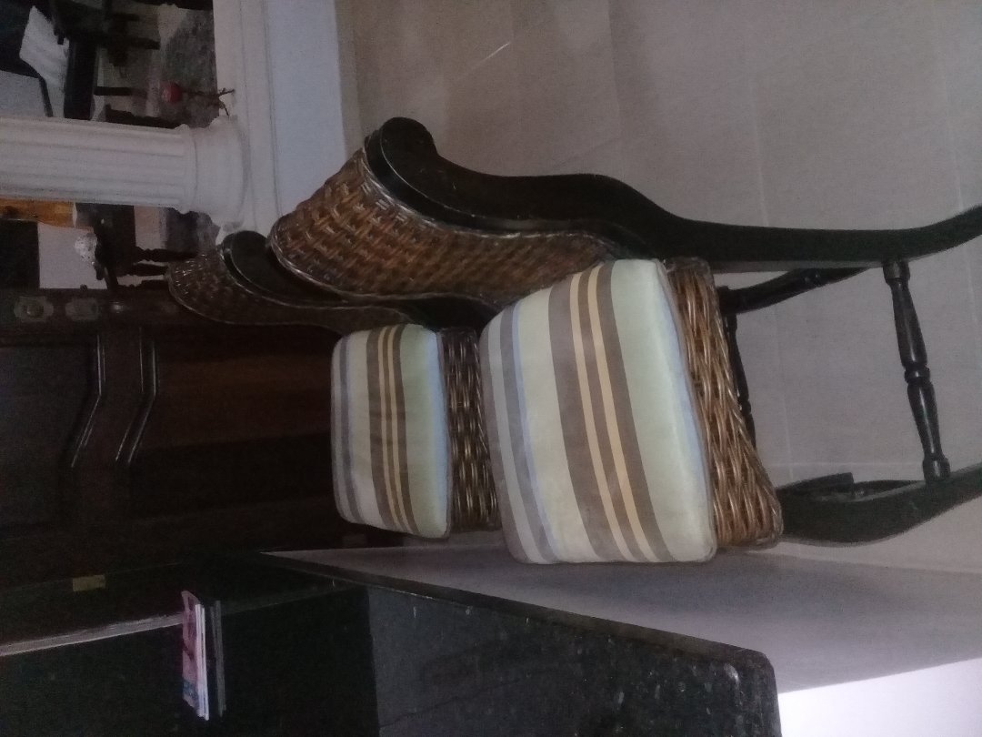 muebles y colchones - Silla para desallunadore en mimbre