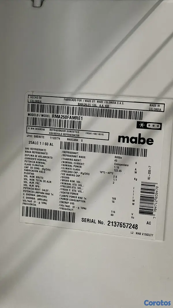 electrodomesticos - Nevera Mabe 10 pies 8