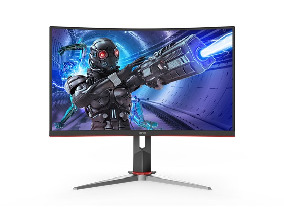 computadoras y laptops - MONITOR AOC 27 pulgadas GAMING CURVO 1920X1080 165HZ, 1 VGA / 2 HDMI  1