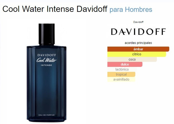 salud y belleza - Cool Water Intense by Davidoff cologne hombres 4.2 oz 
100% original desde USA