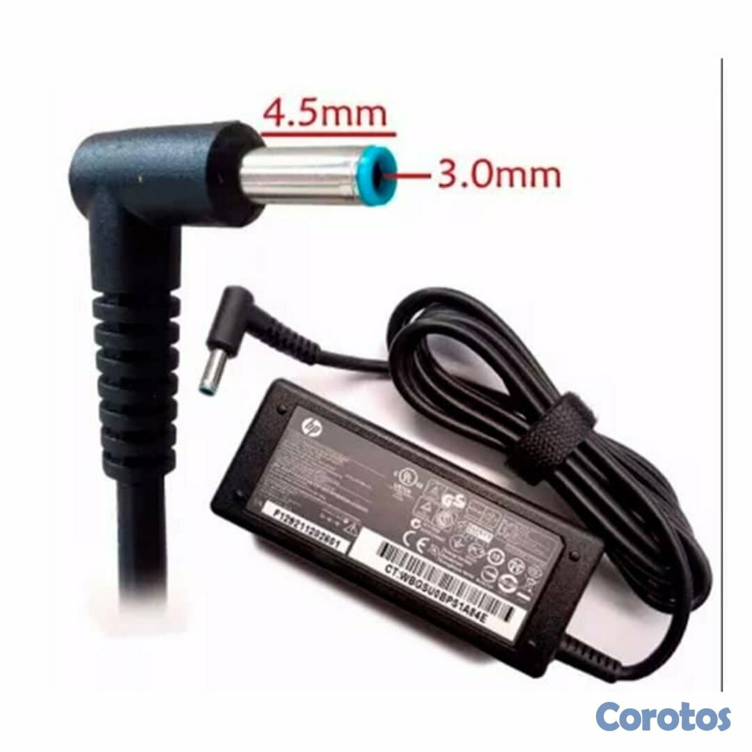 computadoras y laptops - CARGADOR FUENTE  PULTA FINA PARA LAPTOP HP PUNTA AZUL, 65W, 19.5V, 3.33A