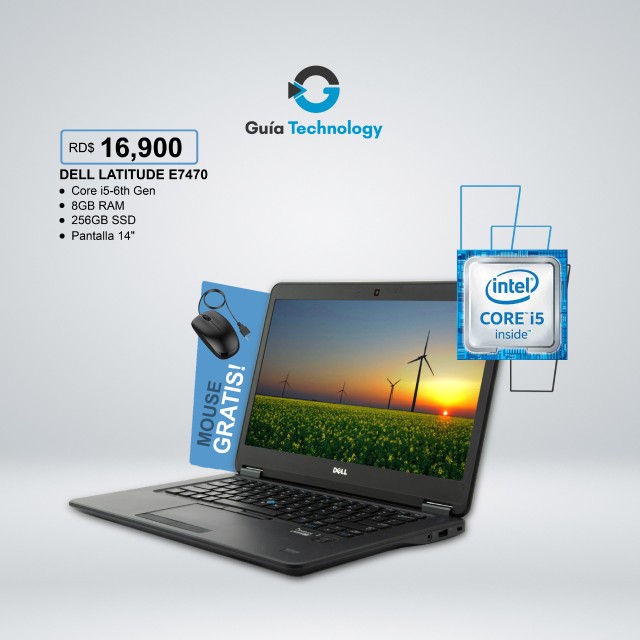 computadoras y laptops - Dell Latitude E7470 Core i5
