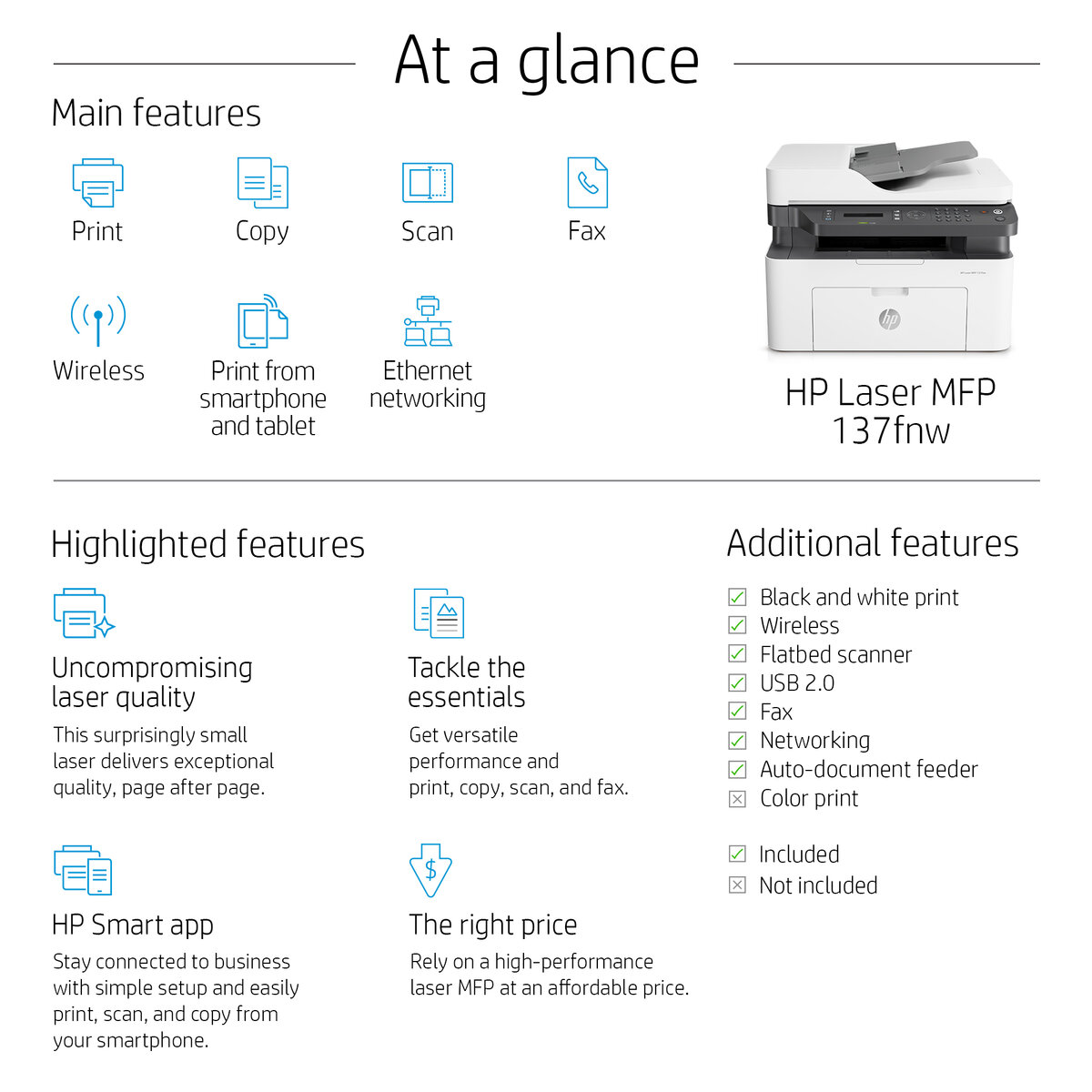 impresoras y scanners - MULTIFUNCIONAL HP LASERJET PRO MFP M137FNW COPIA,IMPRIME,SCANER, Wi-Fi 2