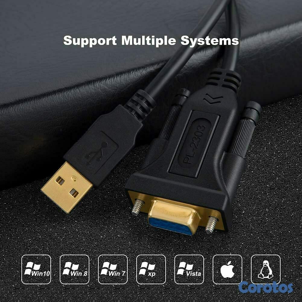 equipos profesionales - Cable serial DB9 de USB 2.0 hembra a USB RS232 4