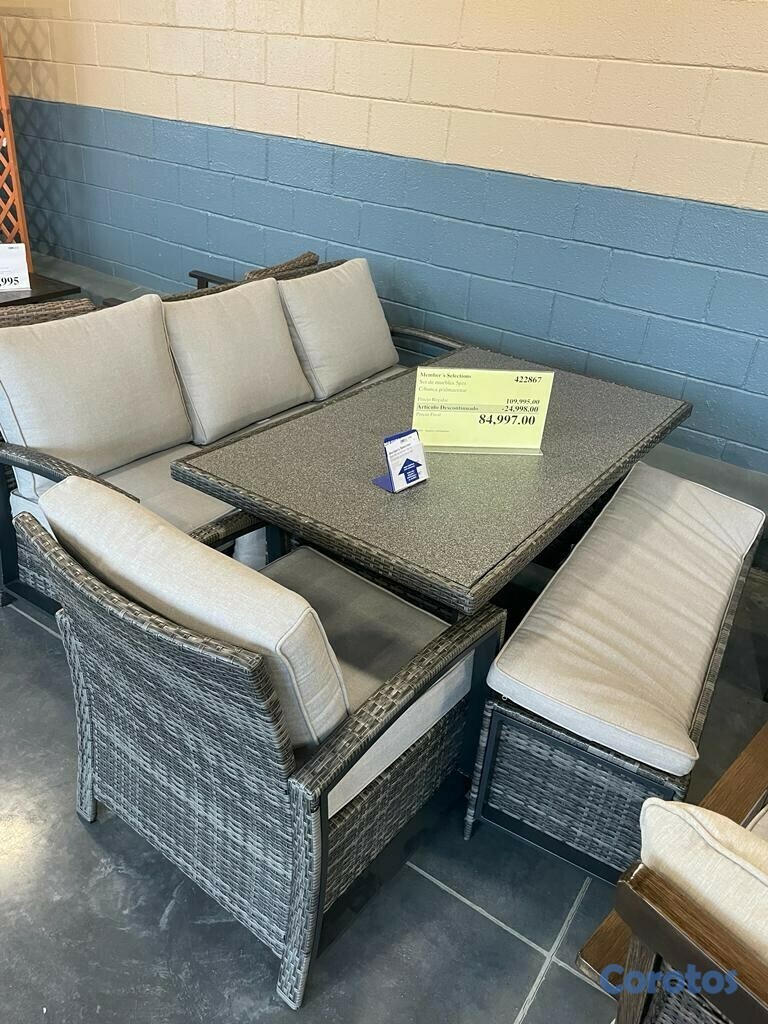 muebles y colchones - Sofá con mesa de comedor 5 piezas 2