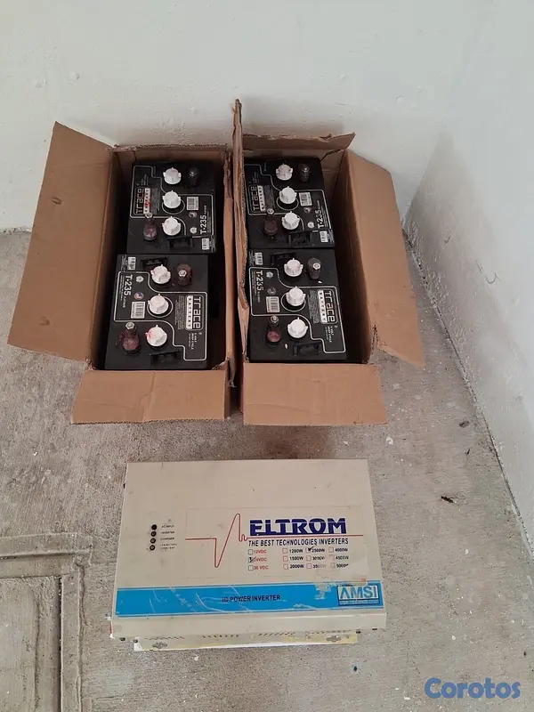 electrodomesticos - Vendo 4 baterías Trace + inversor 2.5 kW  2